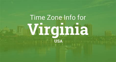 time zone in virginia|virginia time zone map.